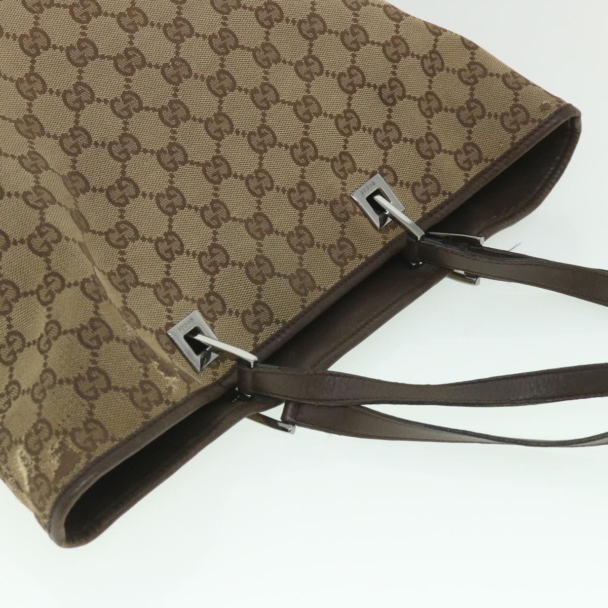 GUCCI GG Canvas Tote Bag Beige 31243 ac2321