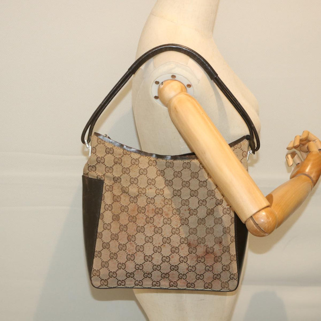 GUCCI GG Canvas Shoulder Bag Beige 001 3766 002046 ac2322