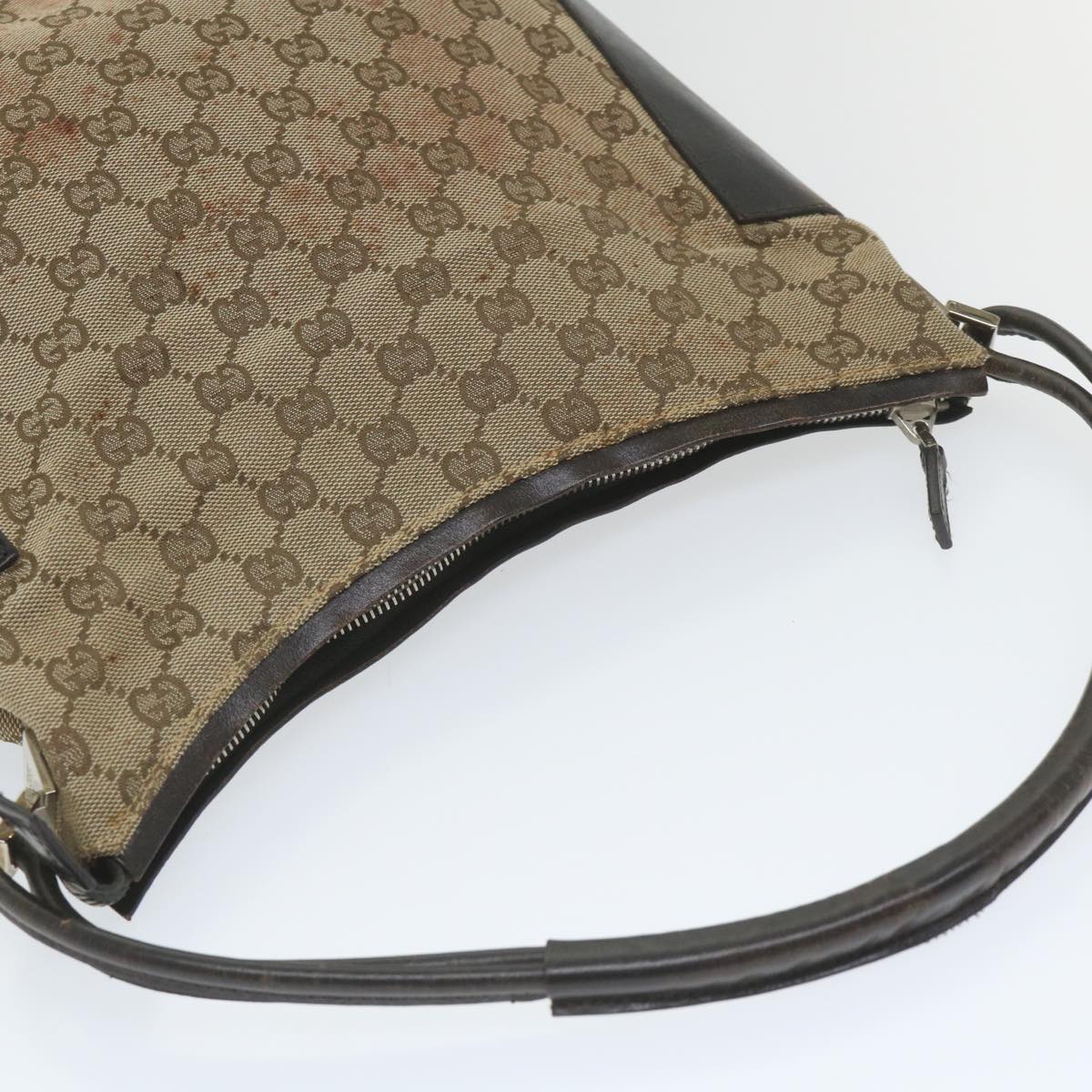 GUCCI GG Canvas Shoulder Bag Beige 001 3766 002046 ac2322