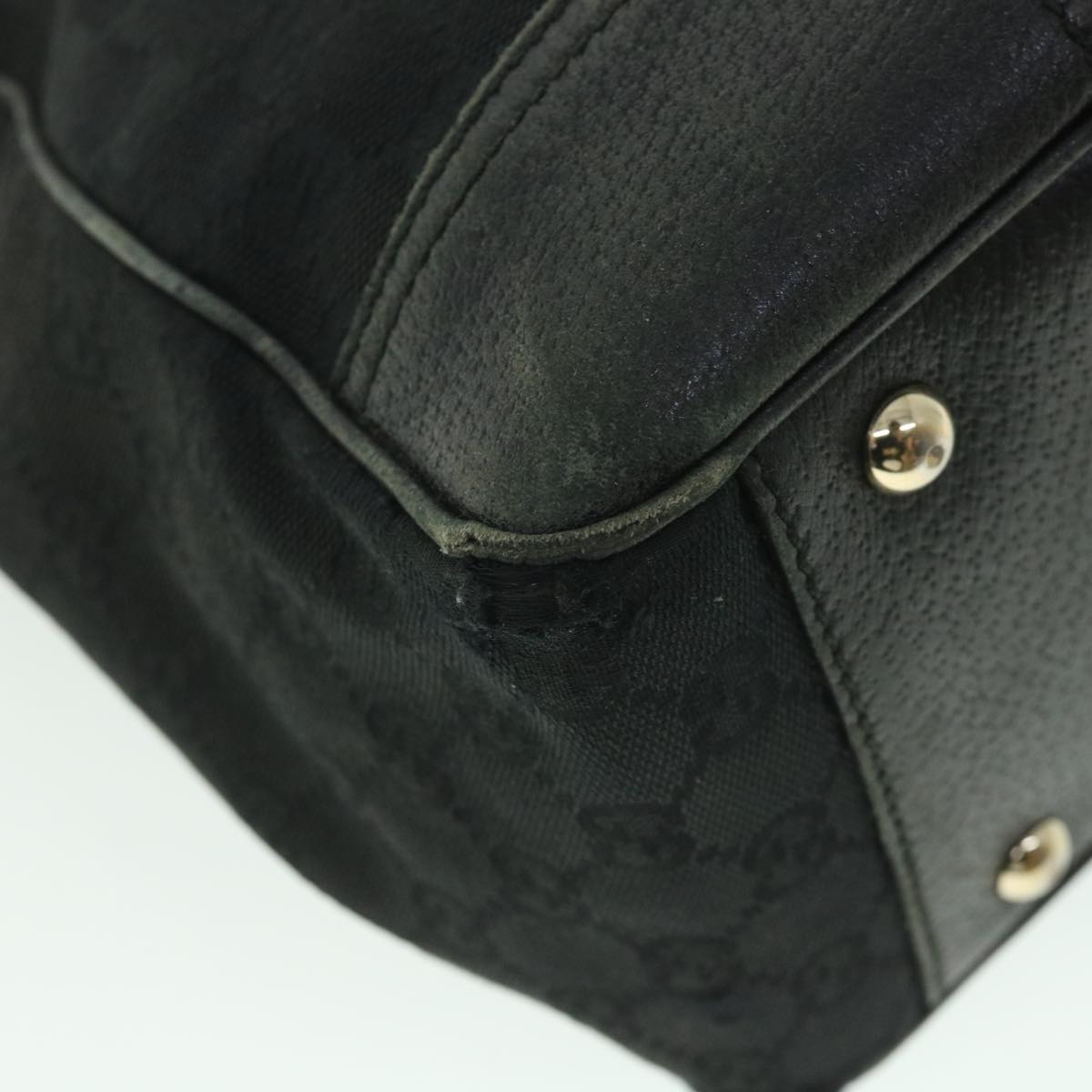 GUCCI GG Canvas Web Sherry Line Shoulder Bag Black Red Green 177052 ac2323
