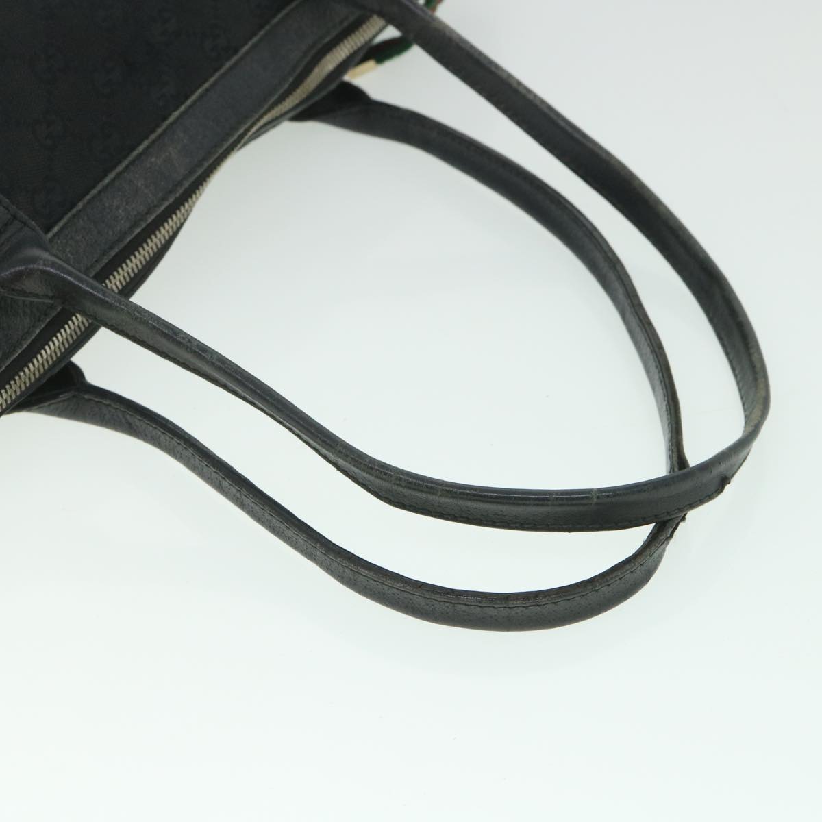 GUCCI GG Canvas Web Sherry Line Shoulder Bag Black Red Green 177052 ac2323