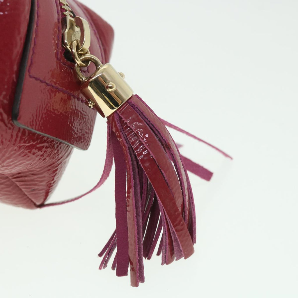 GUCCI Pouch Patent leather Pink ac2324