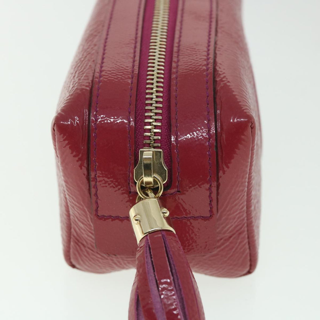 GUCCI Pouch Patent leather Pink ac2324