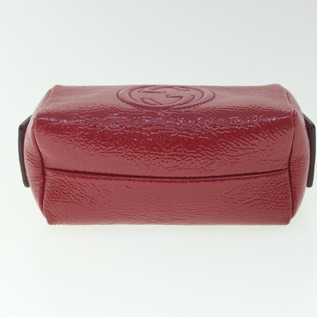 GUCCI Pouch Patent leather Pink ac2324