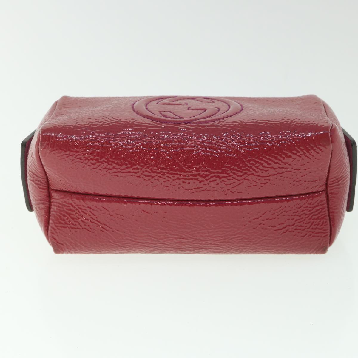GUCCI Pouch Patent leather Pink ac2324