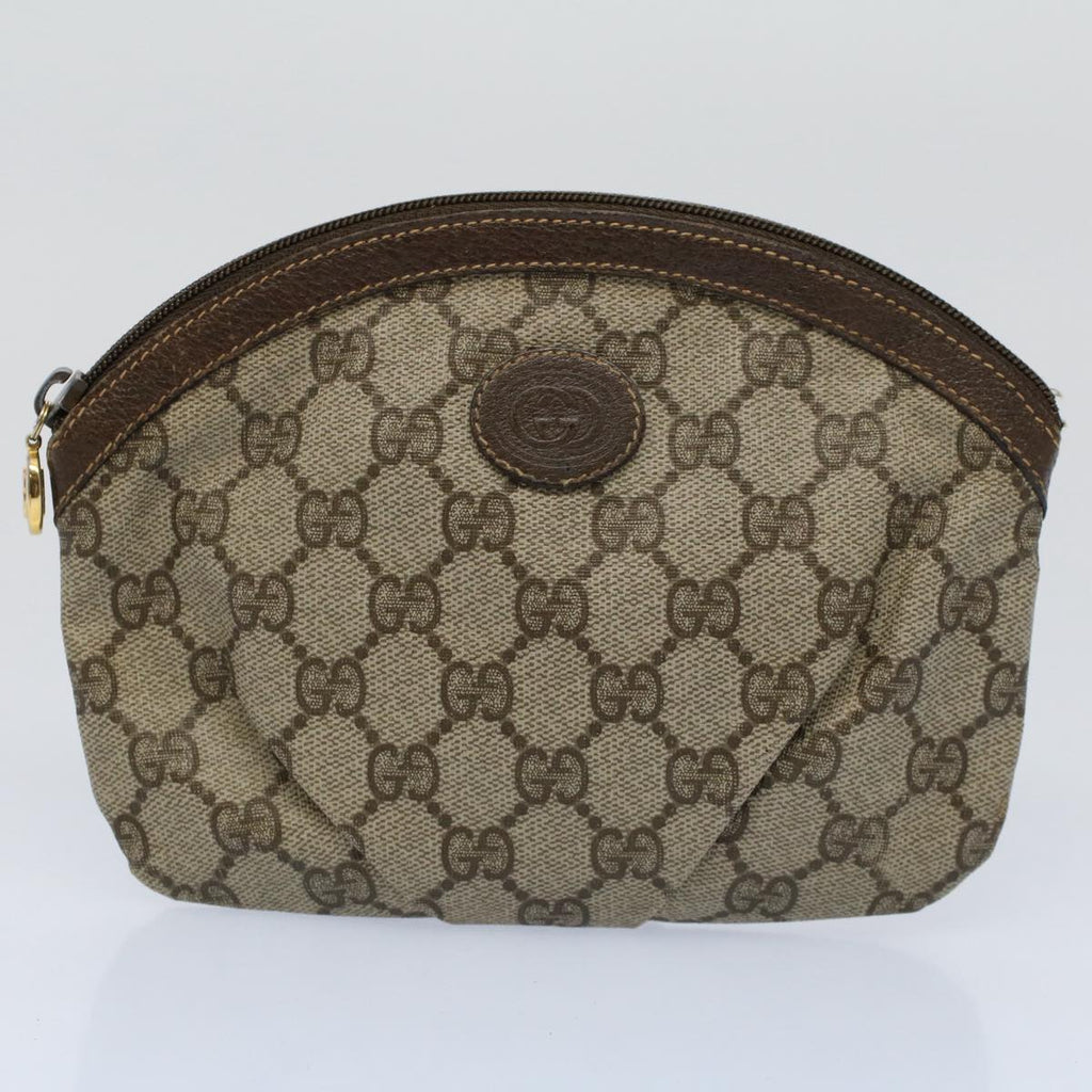 GUCCI GG Supreme Web Sherry Line Clutch Bag 2Set Beige Red Green ac2325