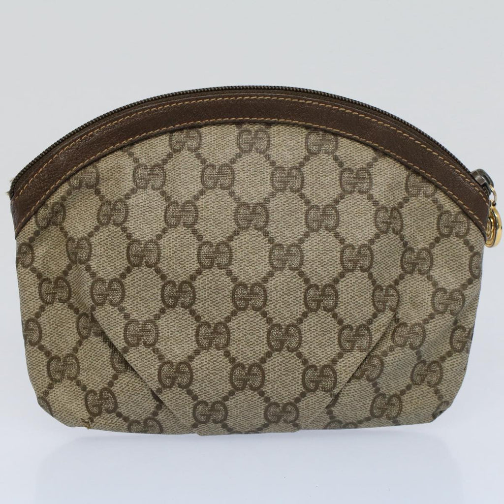 GUCCI GG Supreme Web Sherry Line Clutch Bag 2Set Beige Red Green ac2325