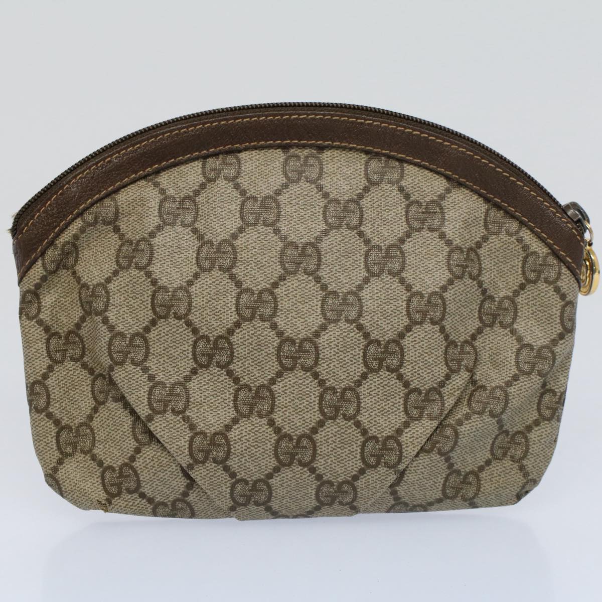 GUCCI GG Supreme Web Sherry Line Clutch Bag 2Set Beige Red Green ac2325
