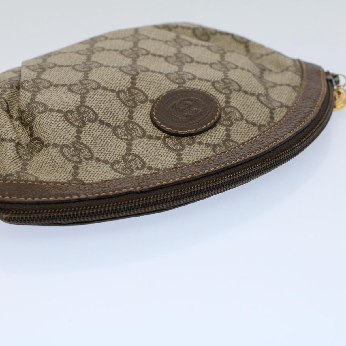 GUCCI GG Supreme Web Sherry Line Clutch Bag 2Set Beige Red Green ac2325
