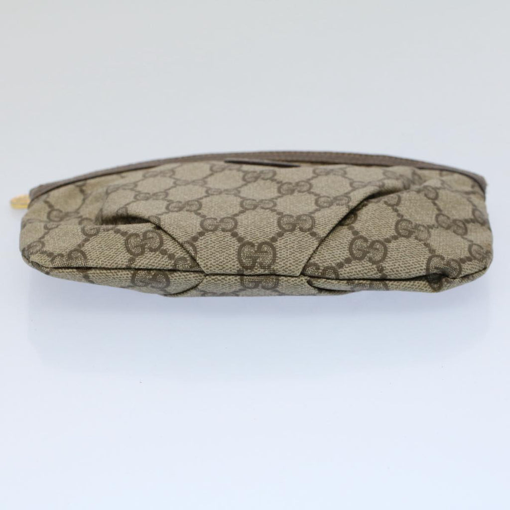 GUCCI GG Supreme Web Sherry Line Clutch Bag 2Set Beige Red Green ac2325