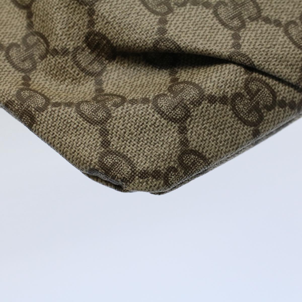 GUCCI GG Supreme Web Sherry Line Clutch Bag 2Set Beige Red Green ac2325