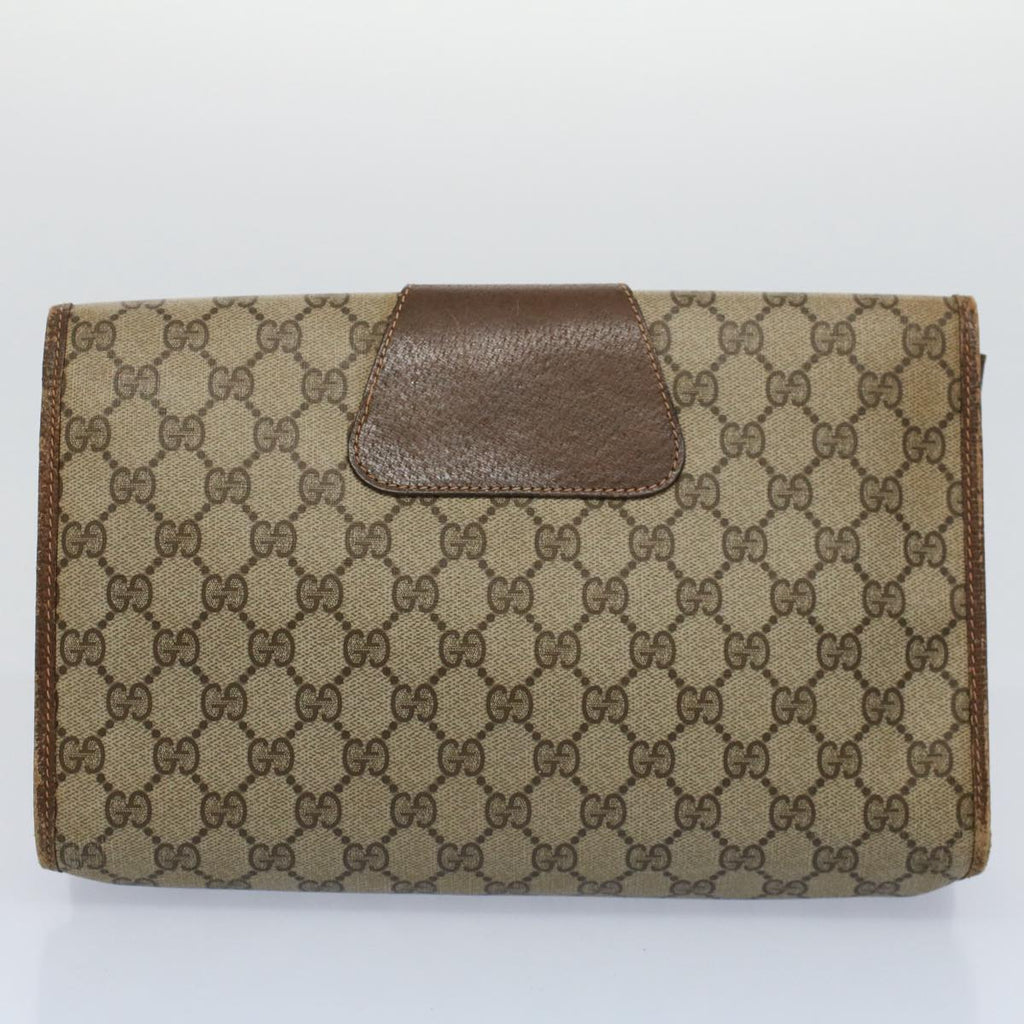 GUCCI GG Supreme Web Sherry Line Clutch Bag 2Set Beige Red Green ac2325