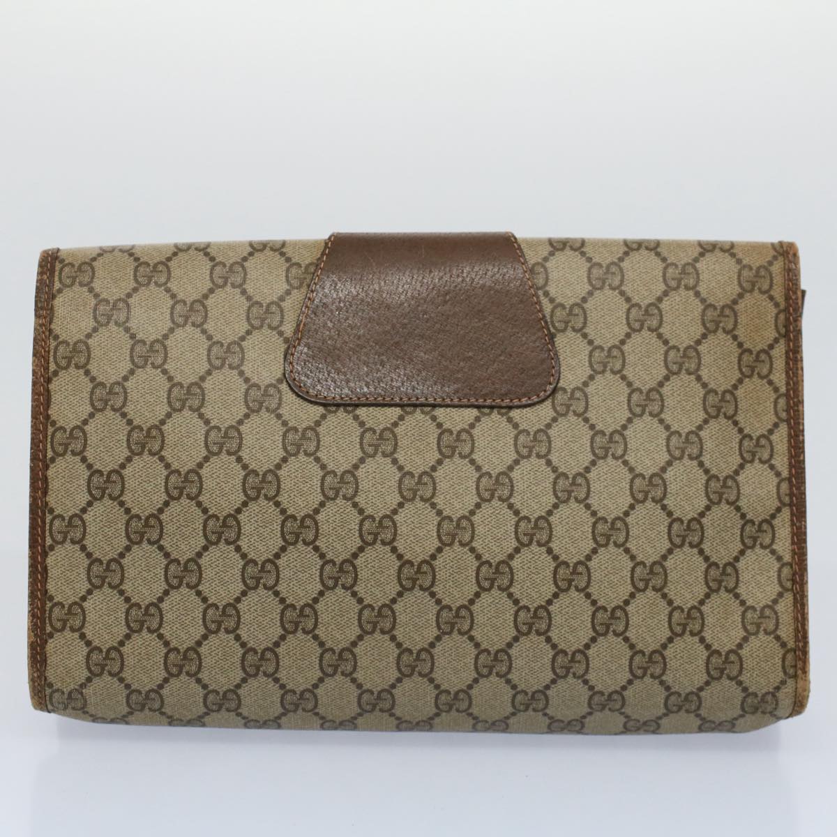 GUCCI GG Supreme Web Sherry Line Clutch Bag 2Set Beige Red Green ac2325