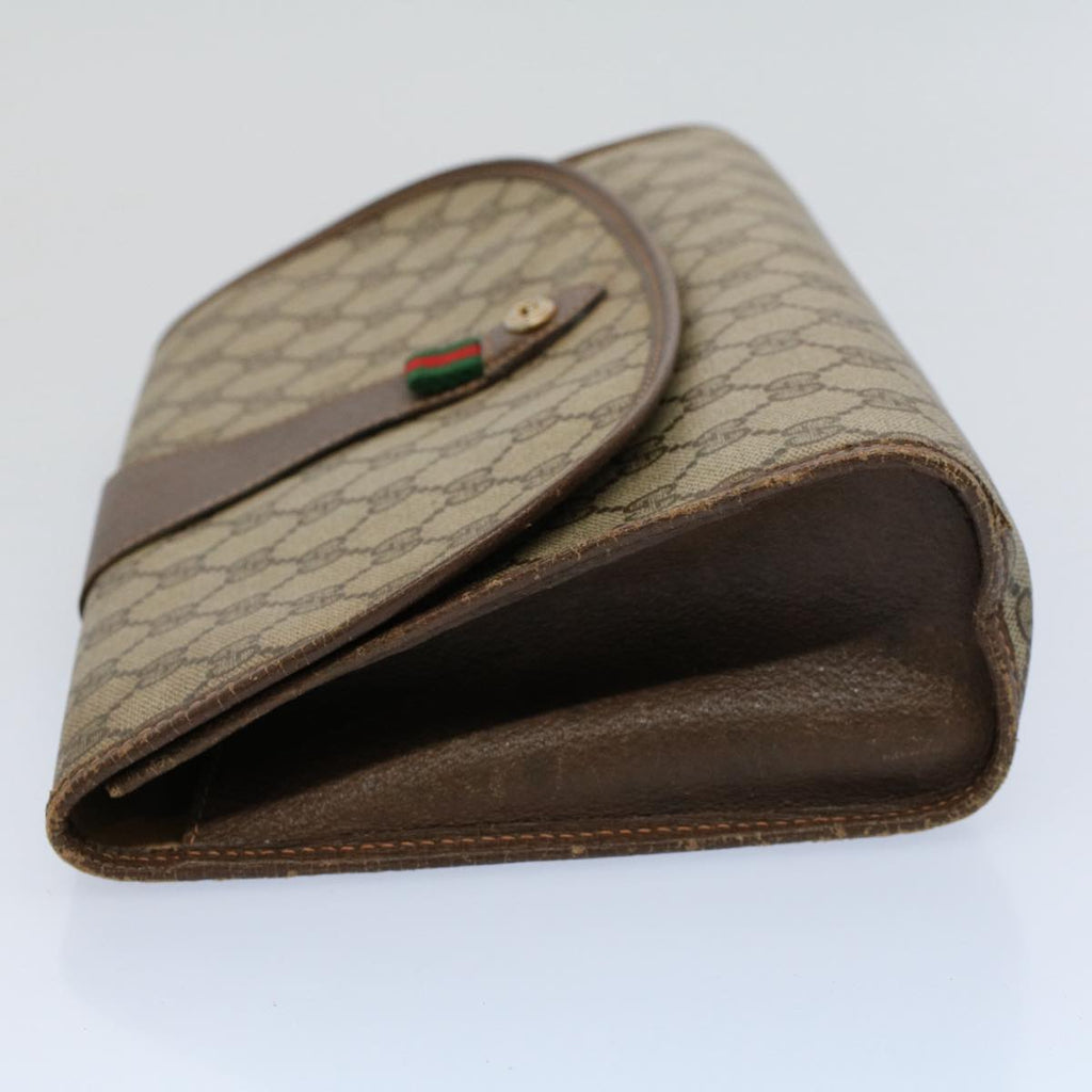 GUCCI GG Supreme Web Sherry Line Clutch Bag 2Set Beige Red Green ac2325