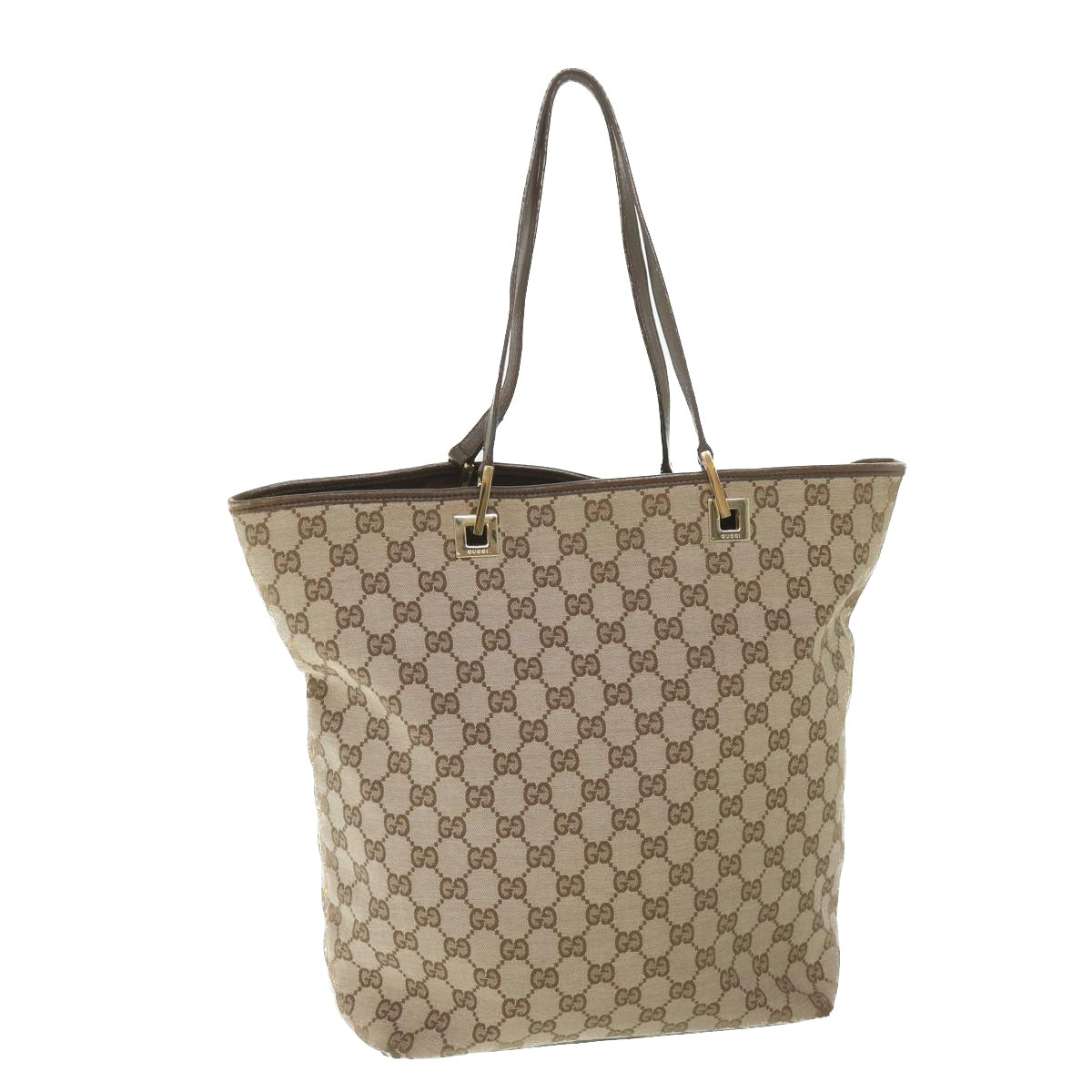 GUCCI GG Canvas Tote Bag Brown 002 1098 ac2327