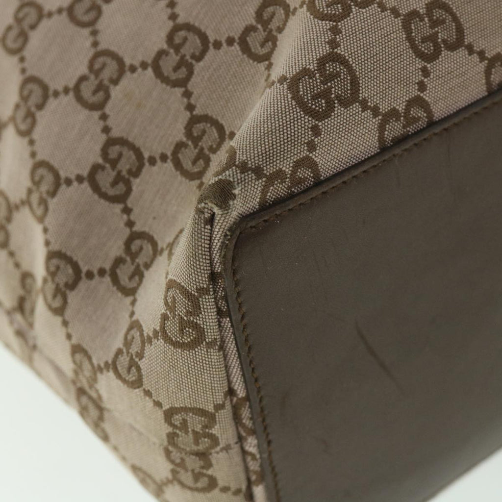 GUCCI GG Canvas Tote Bag Brown 002 1098 ac2327
