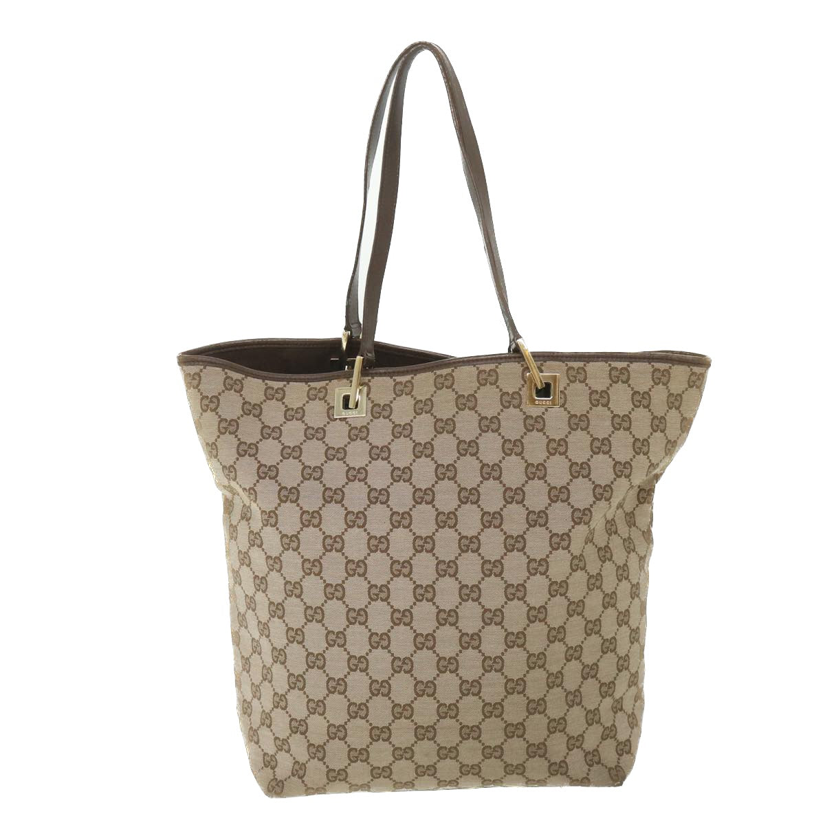 GUCCI GG Canvas Tote Bag Brown 002 1098 ac2327