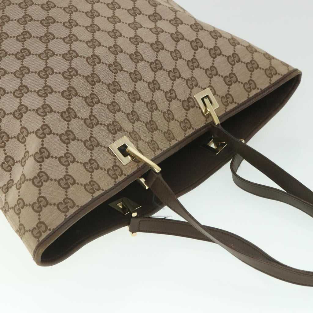 GUCCI GG Canvas Tote Bag Brown 002 1098 ac2327