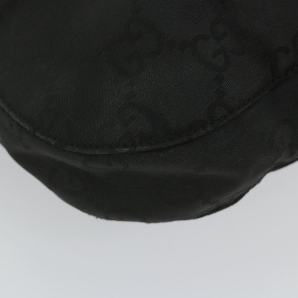 GUCCI GG Canvas Shoulder Bag Nylon Black ac2333