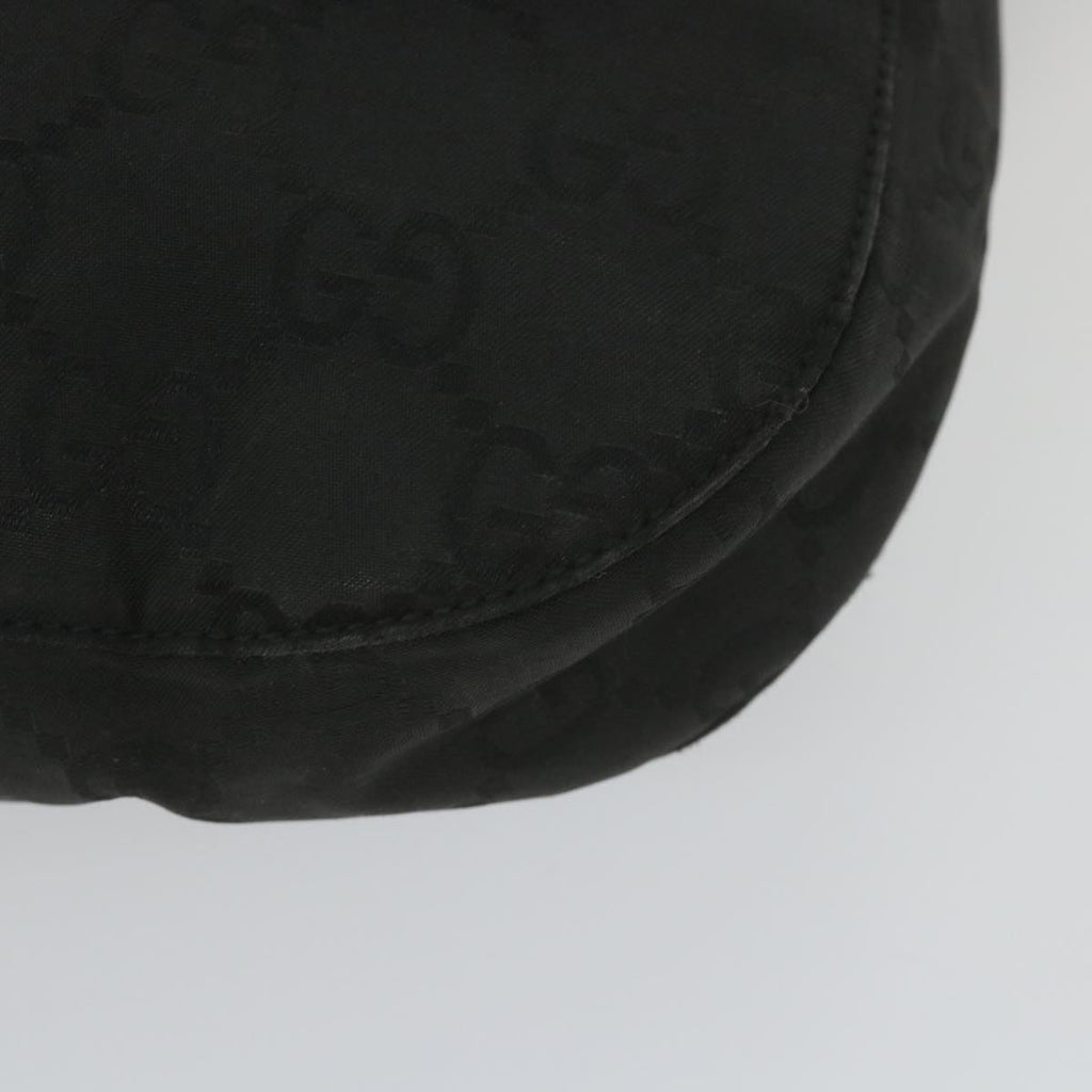 GUCCI GG Canvas Shoulder Bag Nylon Black ac2333