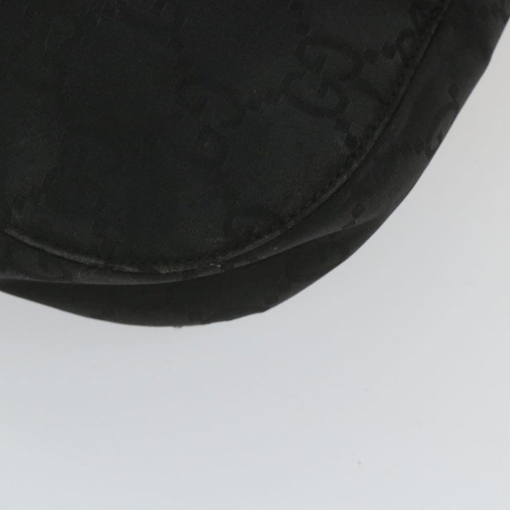 GUCCI GG Canvas Shoulder Bag Nylon Black ac2333
