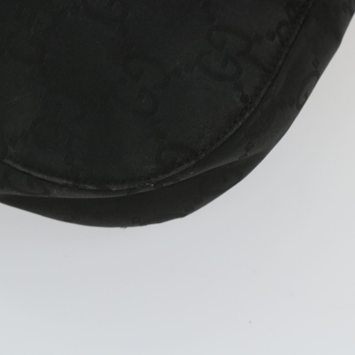 GUCCI GG Canvas Shoulder Bag Nylon Black ac2333