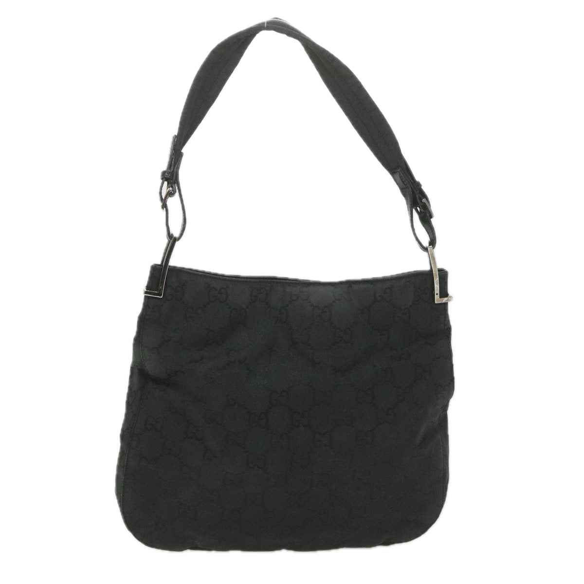GUCCI GG Canvas Shoulder Bag Nylon Black ac2333