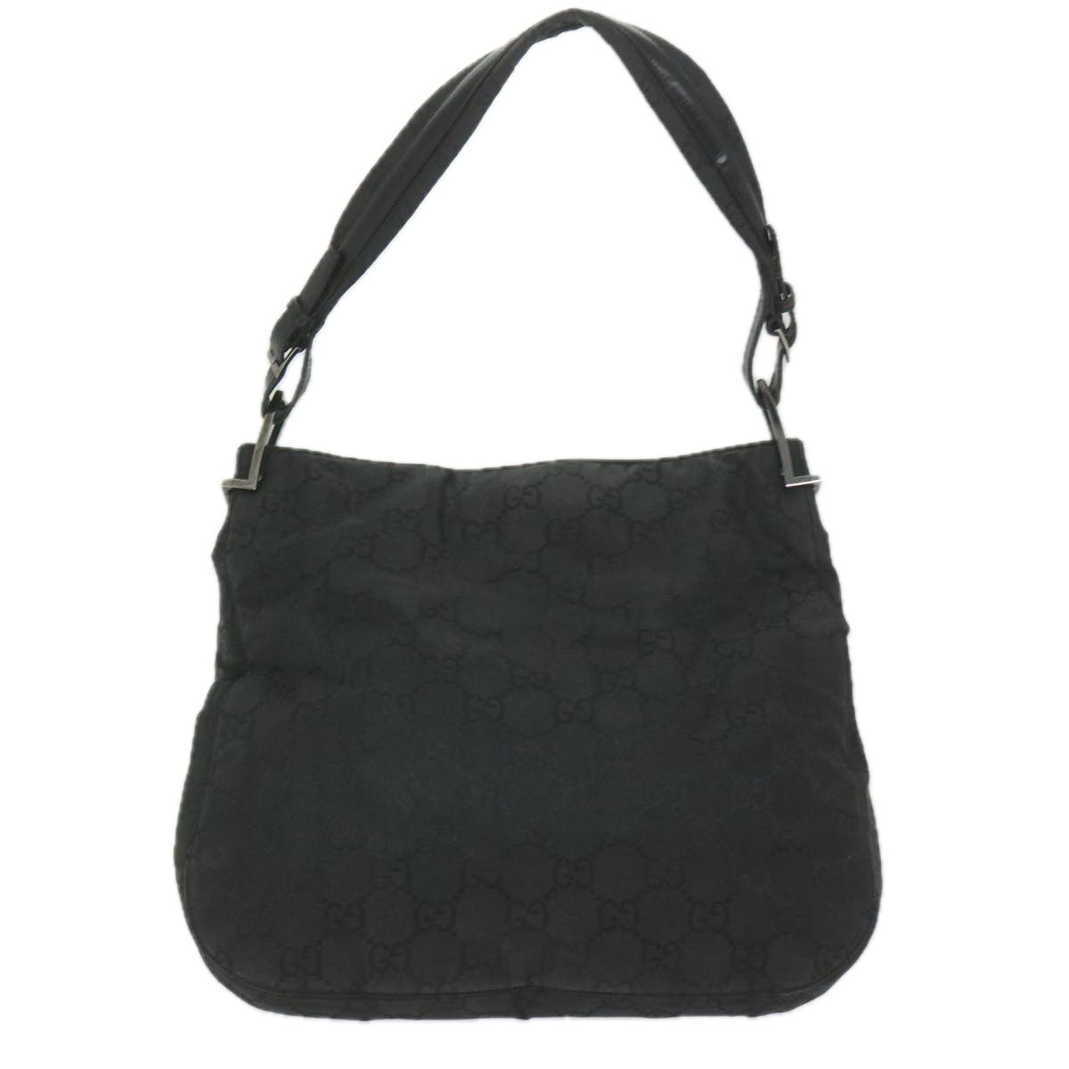 GUCCI GG Canvas Shoulder Bag Nylon Black ac2333