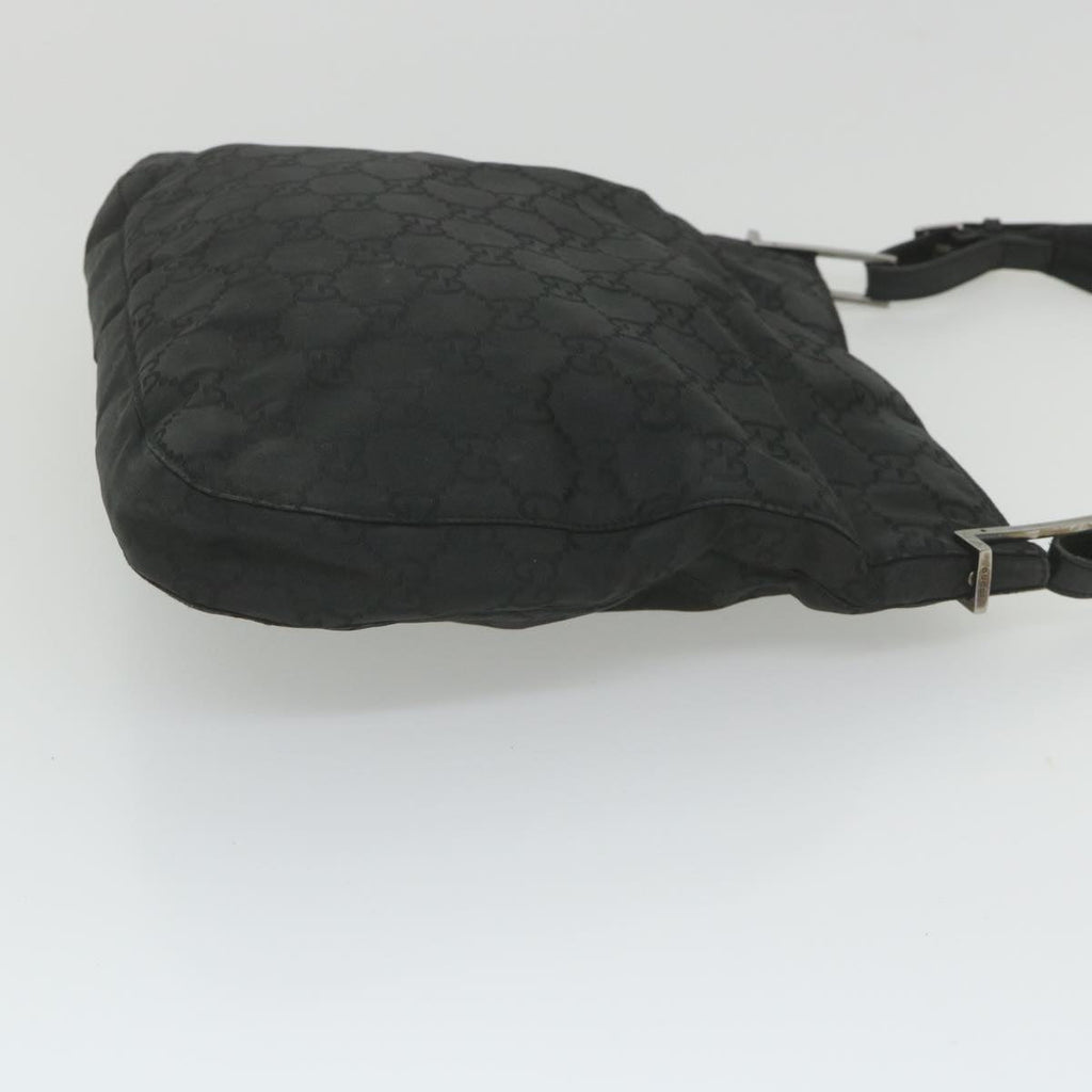 GUCCI GG Canvas Shoulder Bag Nylon Black ac2333