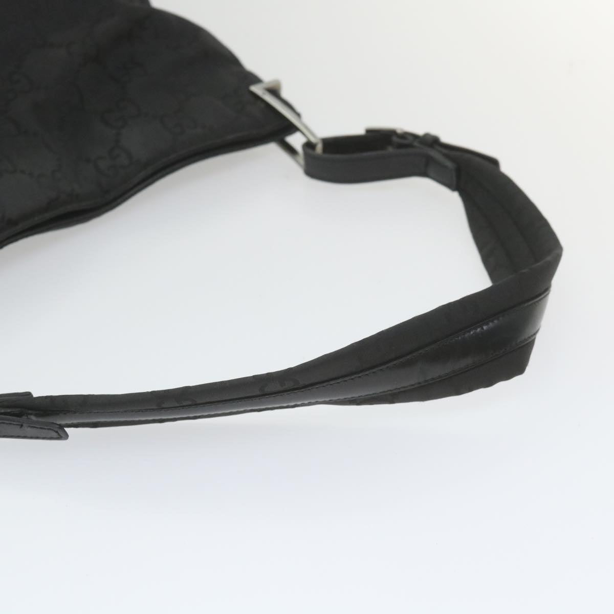 GUCCI GG Canvas Shoulder Bag Nylon Black ac2333