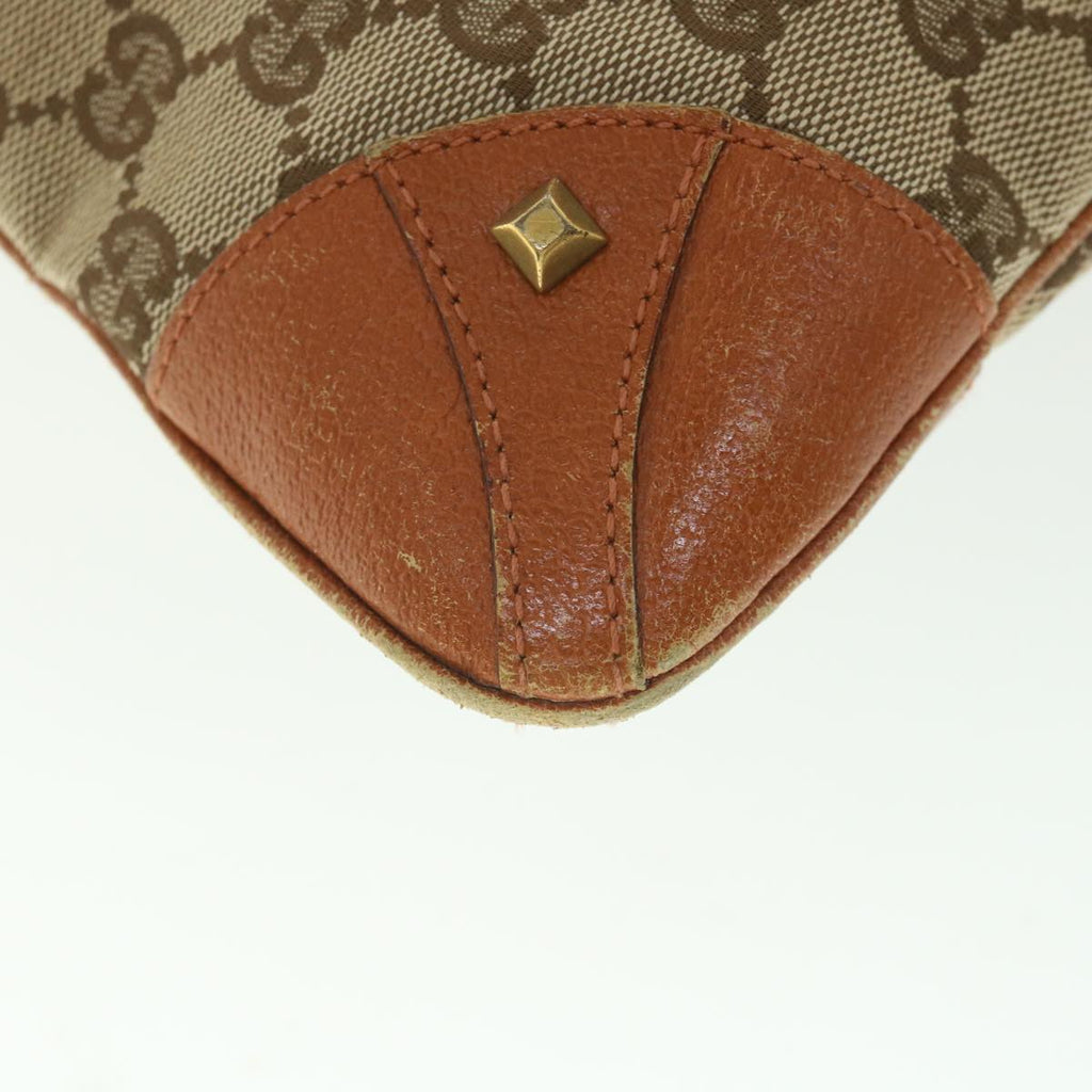 GUCCI GG Canvas Shoulder Bag Beige 120894 ac2335