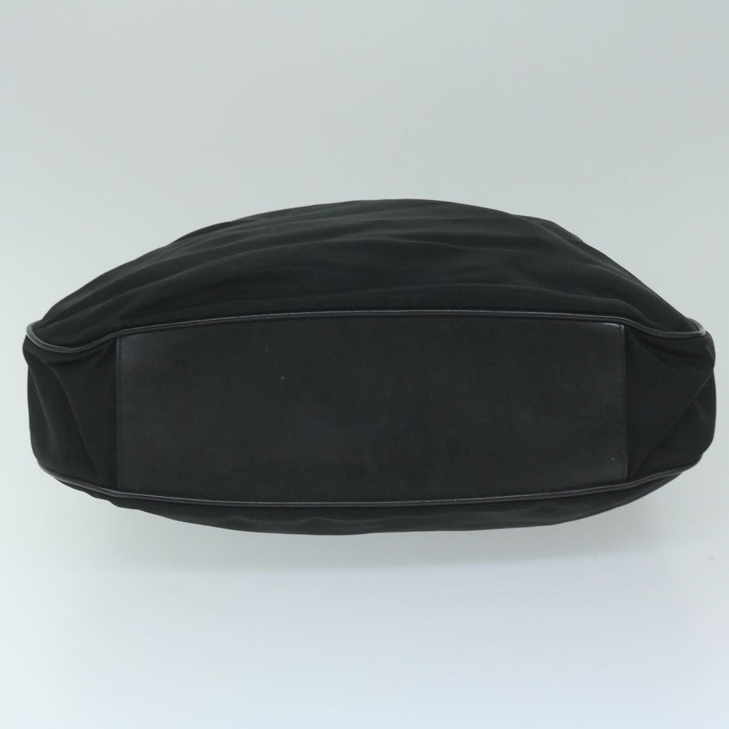 GUCCI Bamboo Shoulder Bag Nylon 2Set Black Brown ac2337