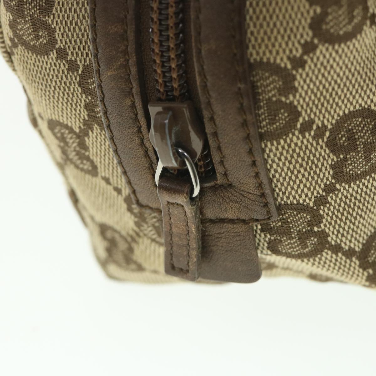 GUCCI GG Canvas Pouch Beige 29595 ac2338