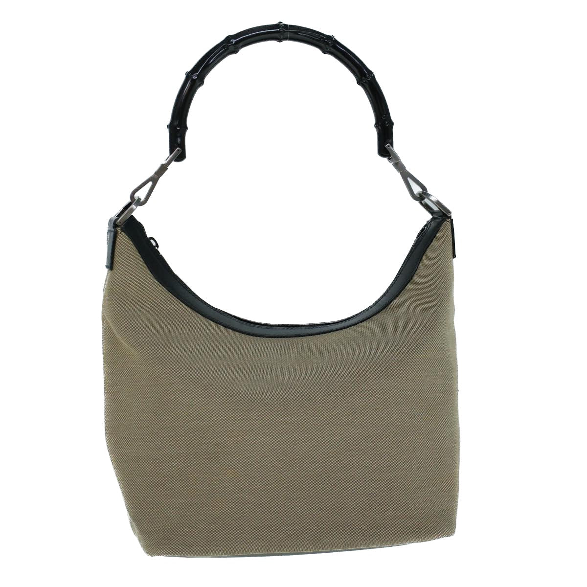GUCCI Bamboo Shoulder Bag Canvas Beige 000 0531 ac2352