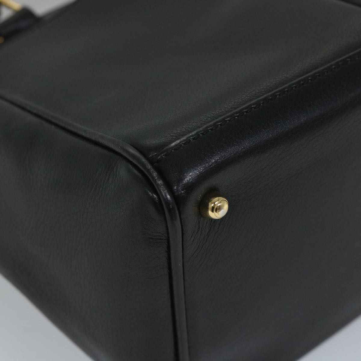 GUCCI Bamboo Hand Bag Leather Black 000 122 0316 ac2362