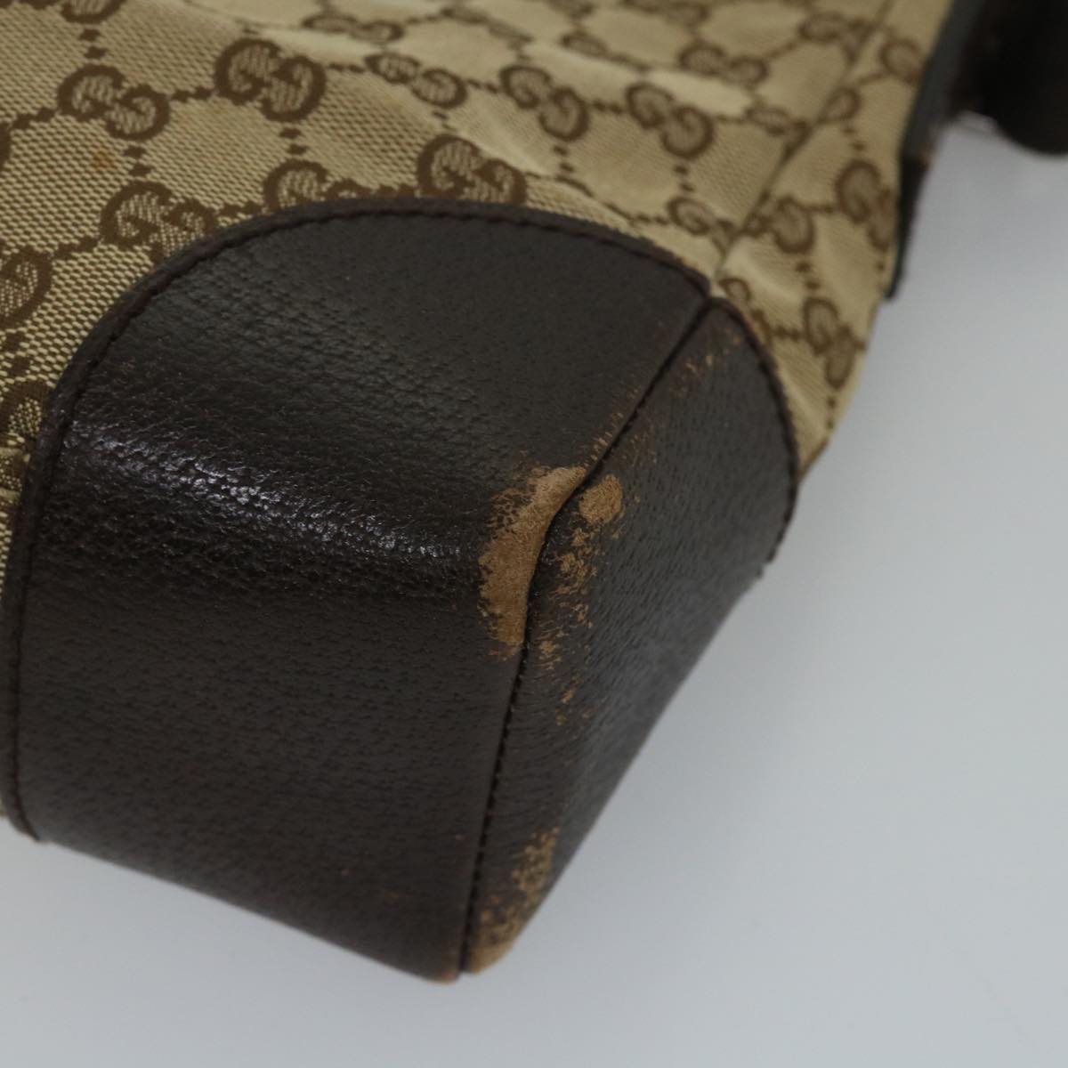 GUCCI GG Canvas Shoulder Bag Beige 114278 ac2364