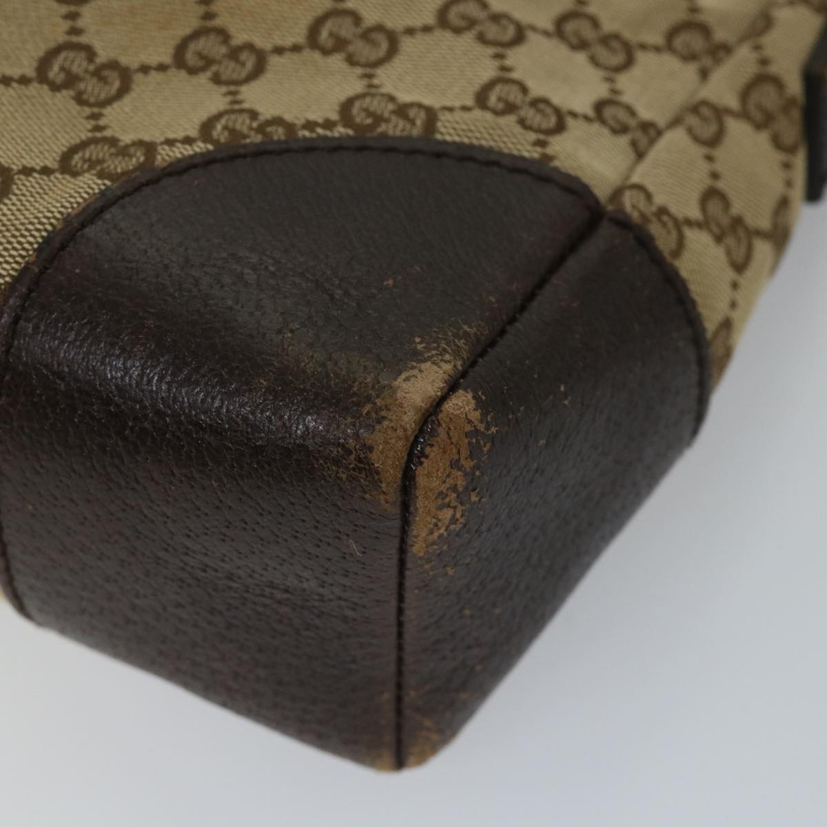 GUCCI GG Canvas Shoulder Bag Beige 114278 ac2364