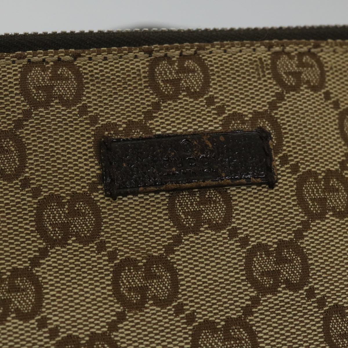 GUCCI GG Canvas Shoulder Bag Beige 114278 ac2364