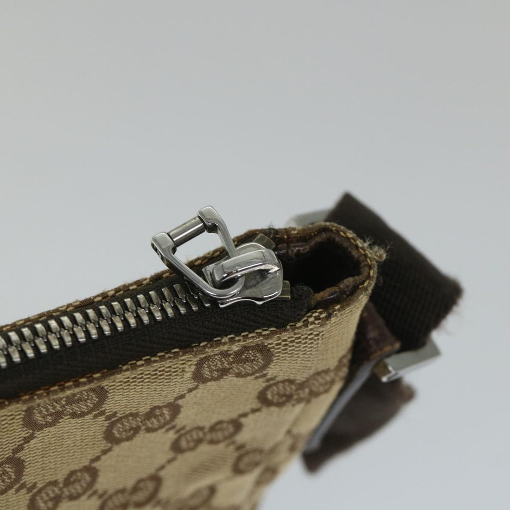 GUCCI GG Canvas Shoulder Bag Beige 114278 ac2364