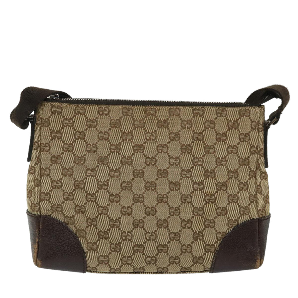 GUCCI GG Canvas Shoulder Bag Beige 114278 ac2364