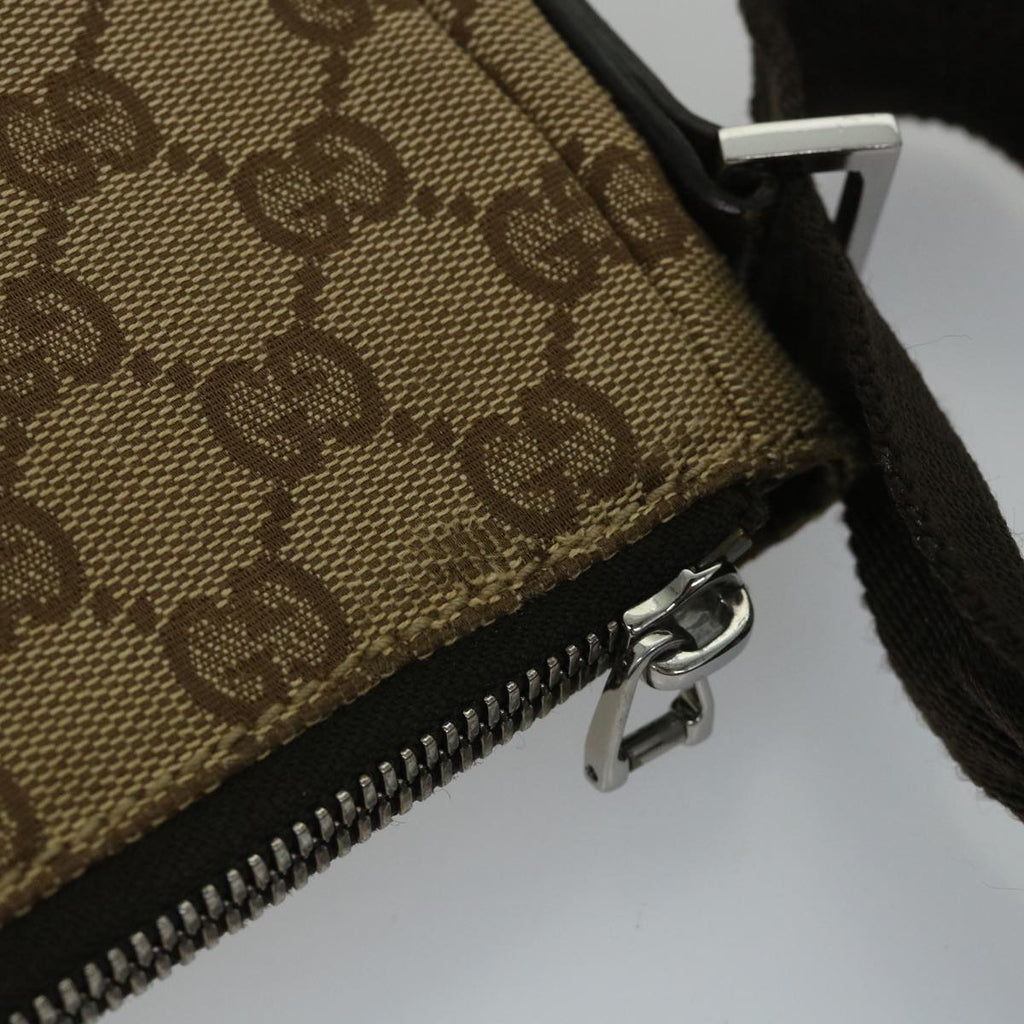GUCCI GG Canvas Shoulder Bag Beige 114278 ac2364