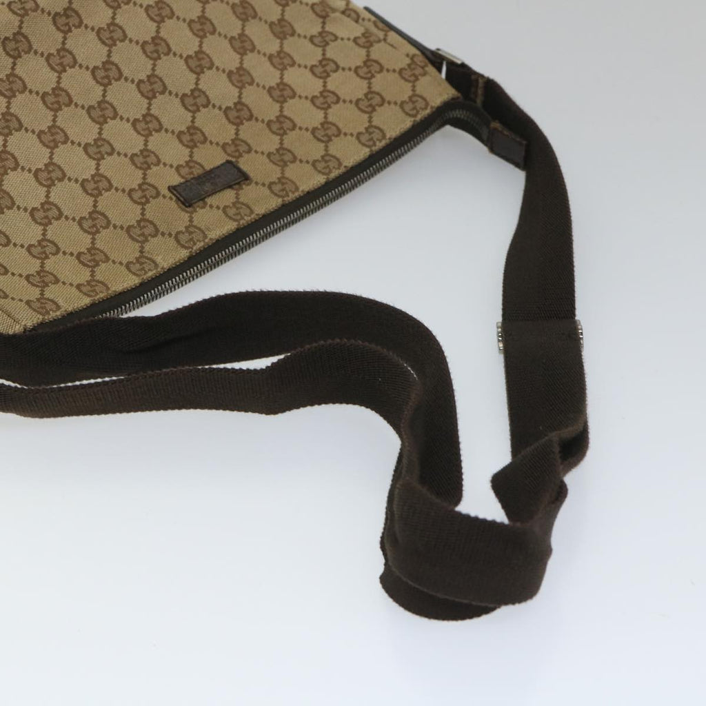 GUCCI GG Canvas Shoulder Bag Beige 114278 ac2364