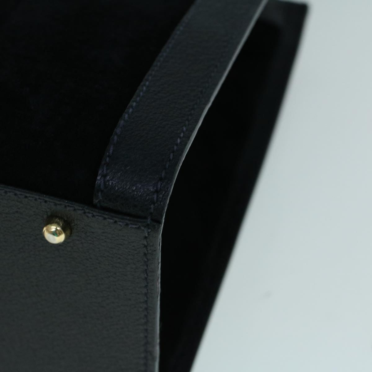 GUCCI Bamboo Hand Bag Suede Black 002 1098 0260 ac2366