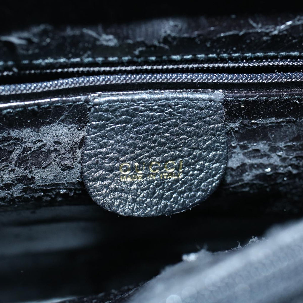 GUCCI Bamboo Hand Bag Suede Black 002 1098 0260 ac2366