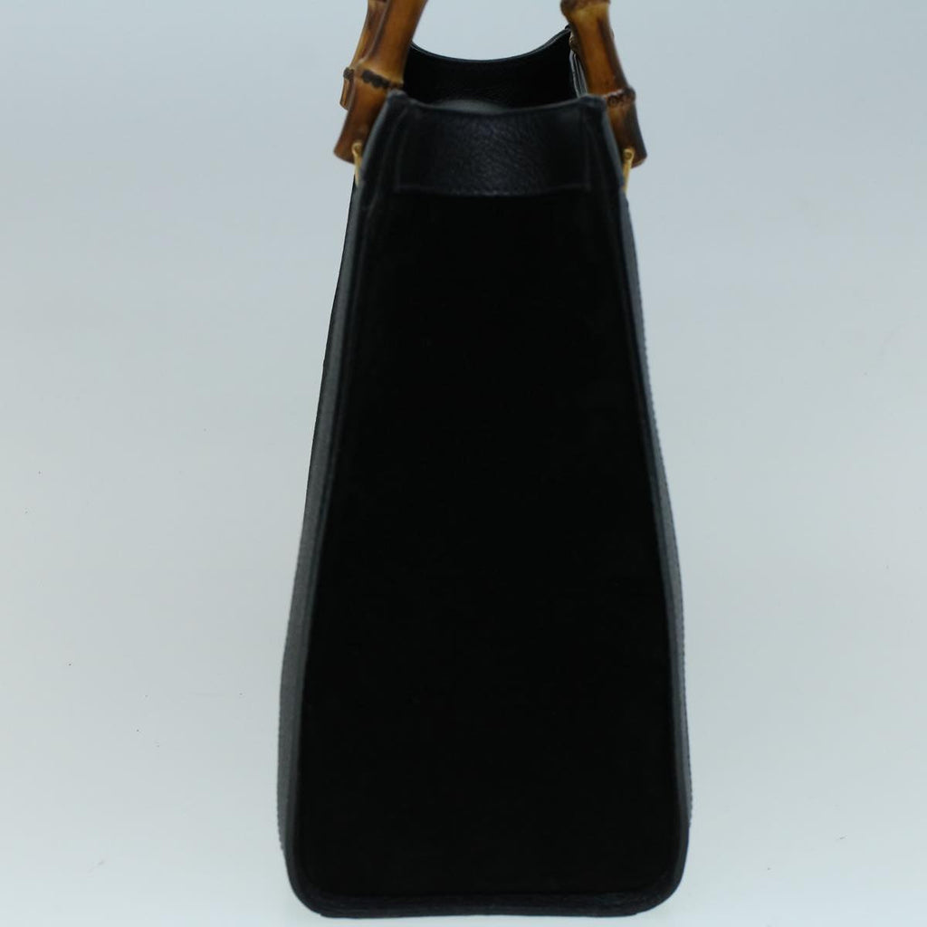 GUCCI Bamboo Hand Bag Suede Black 002 1098 0260 ac2366