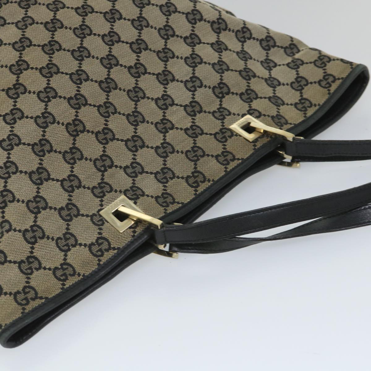 GUCCI GG Canvas Tote Bag Beige 001 1098 1705 ac2369