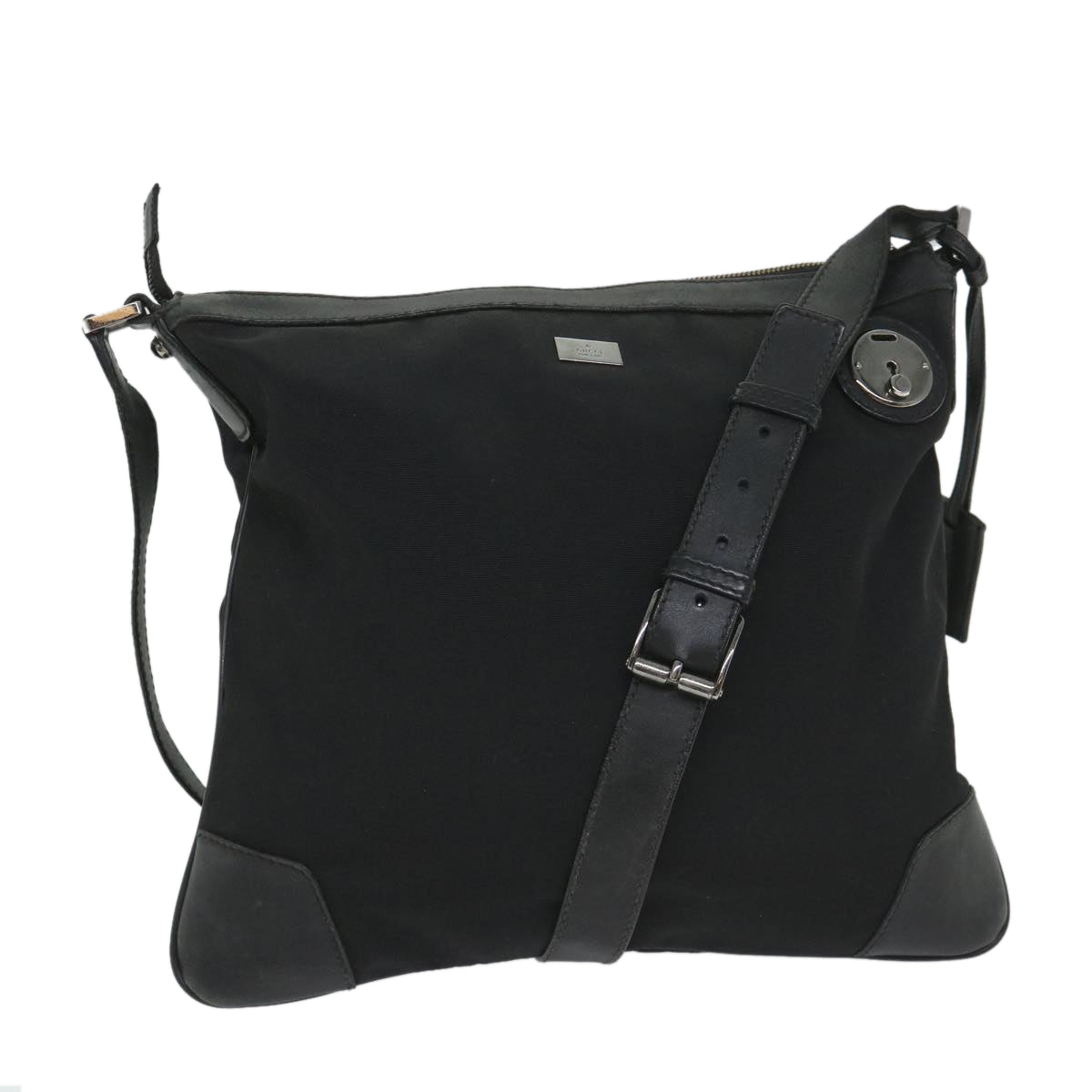 GUCCI Shoulder Bag Canvas Black 148476 ac2379