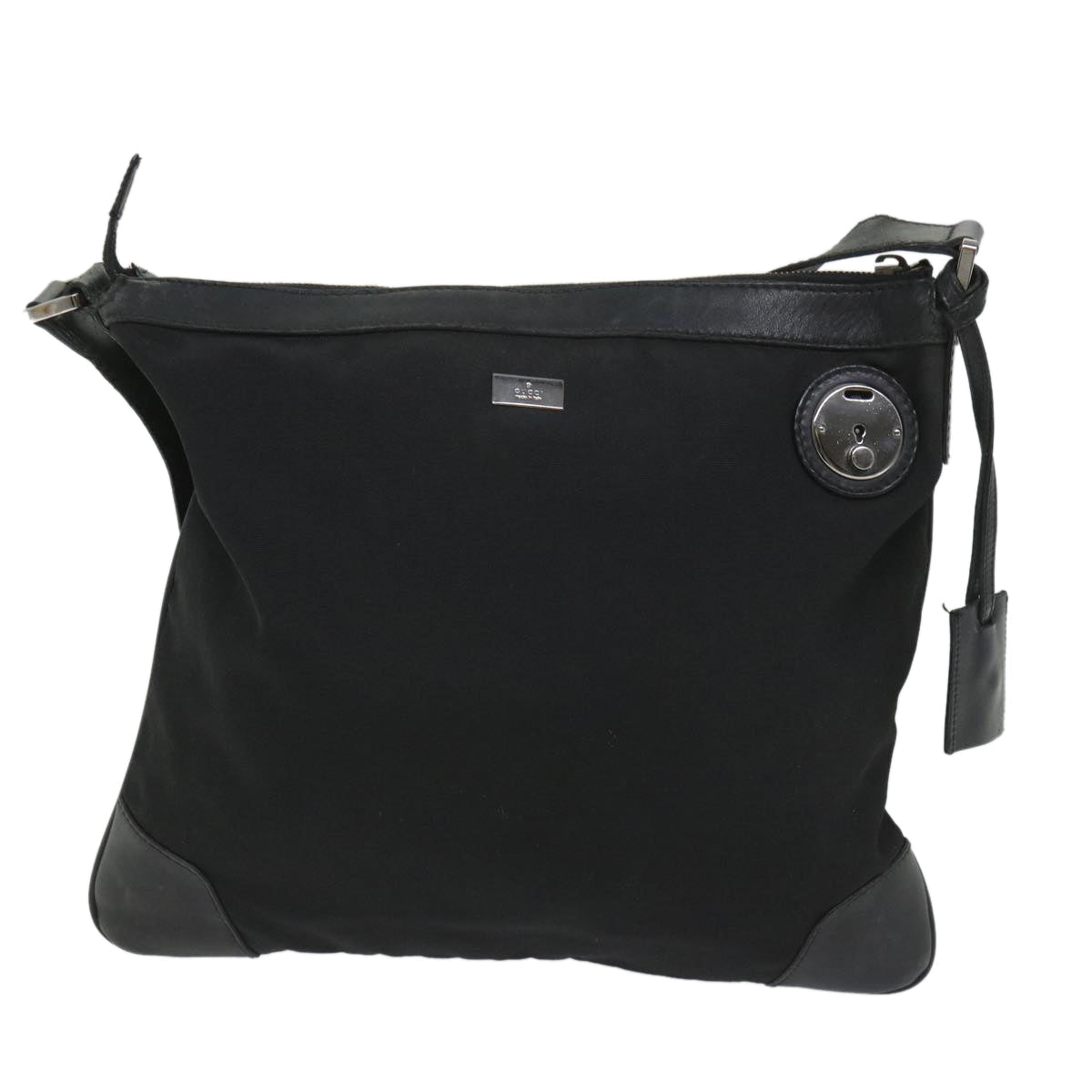 GUCCI Shoulder Bag Canvas Black 148476 ac2379