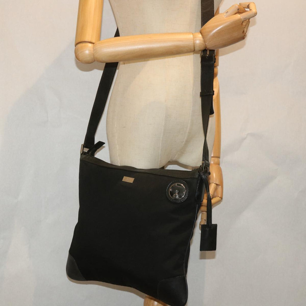 GUCCI Shoulder Bag Canvas Black 148476 ac2379