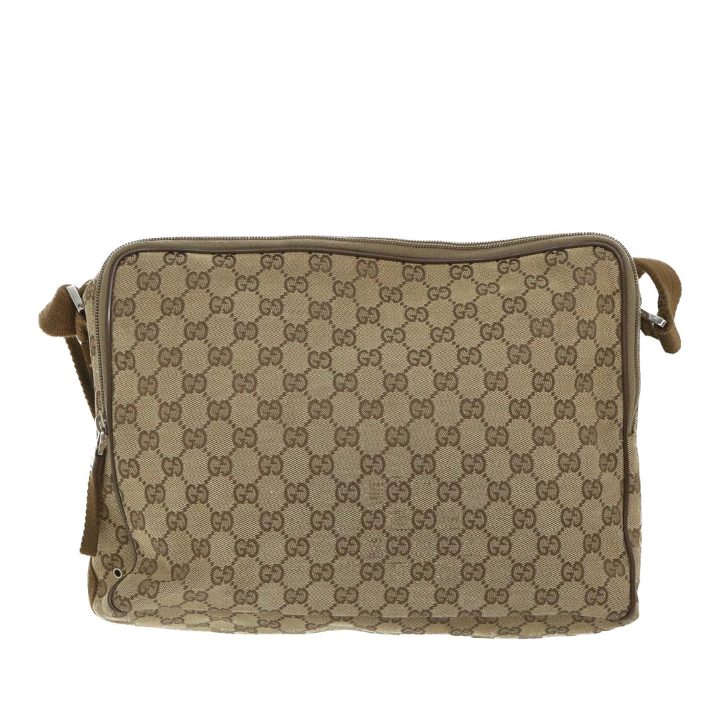 GUCCI GG Canvas Shoulder Bag Beige 90474 213532 ac2380